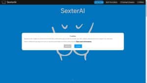 This is the : Sexterai-Ai-homepage