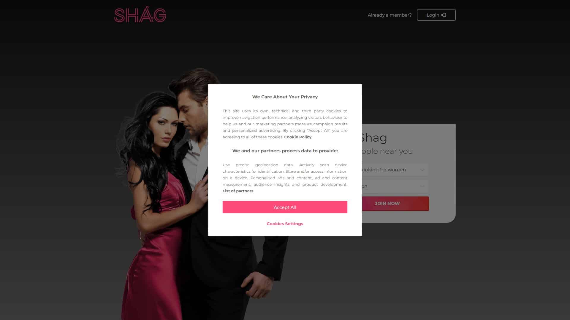 Screenshot of Shag.Co.Uk
