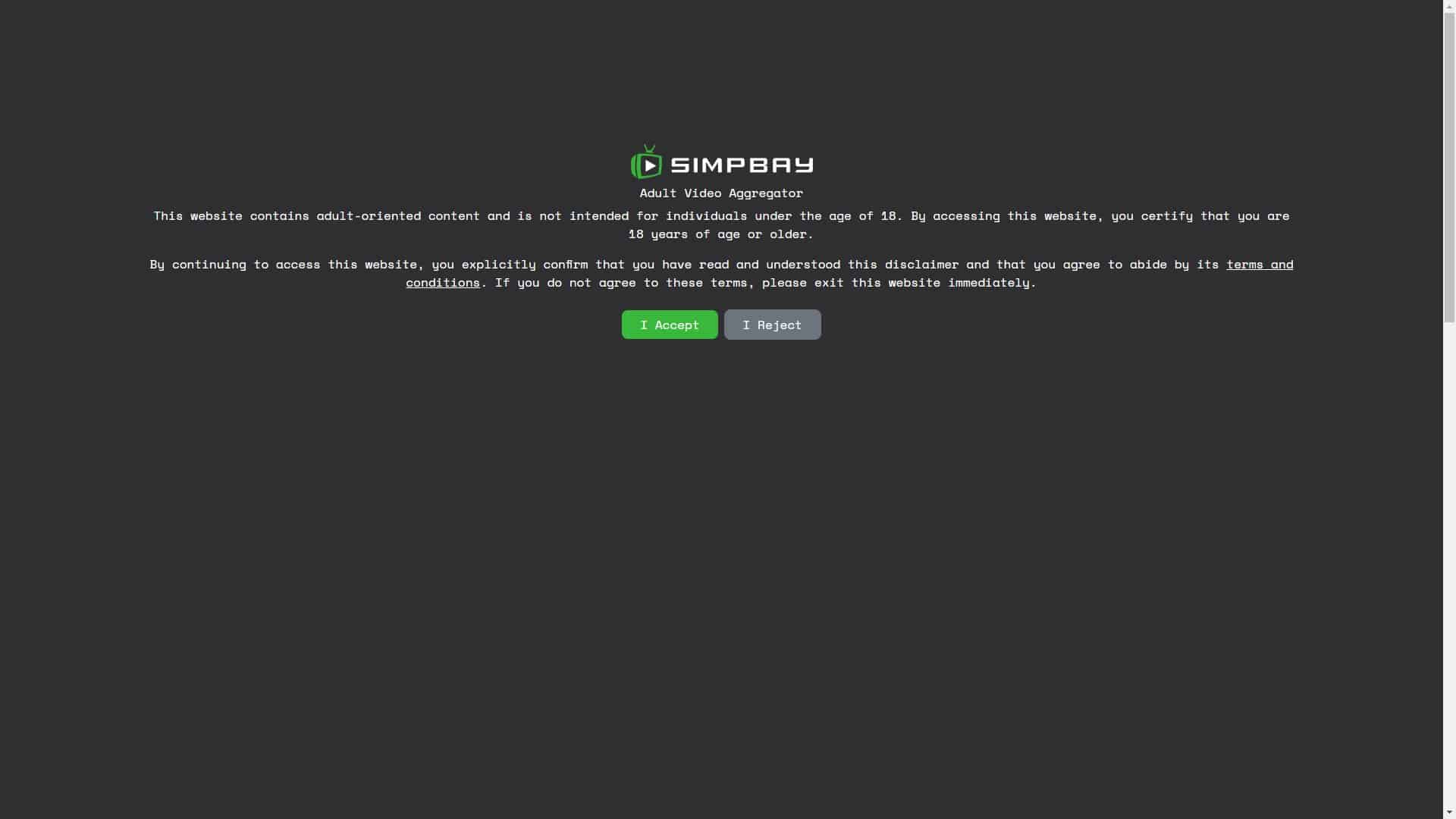 Screenshot of Simpbay