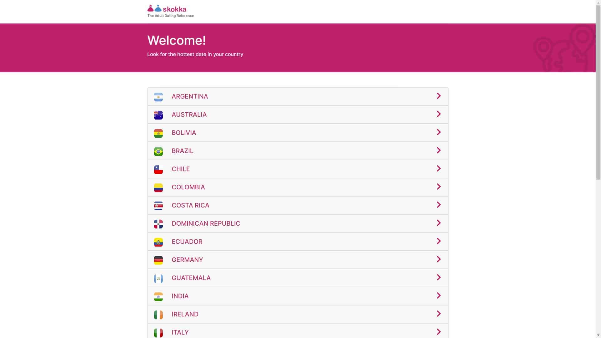 Screenshot of Skokka