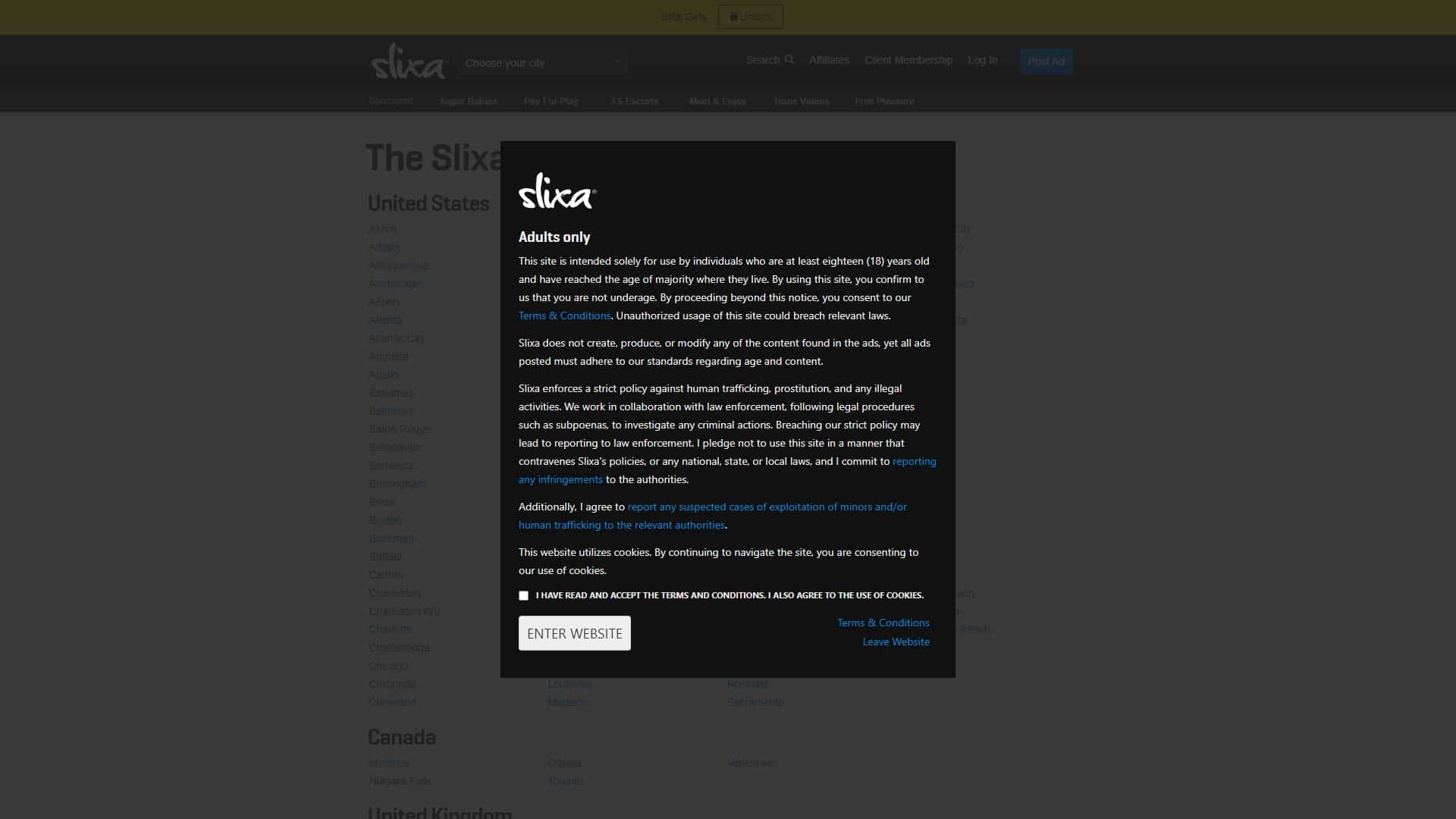 Screenshot of Slixa