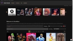 This is the : Smutbase-homepage