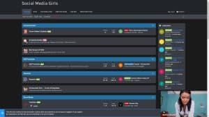 This is the : Socialmediagirls-Forum-homepage
