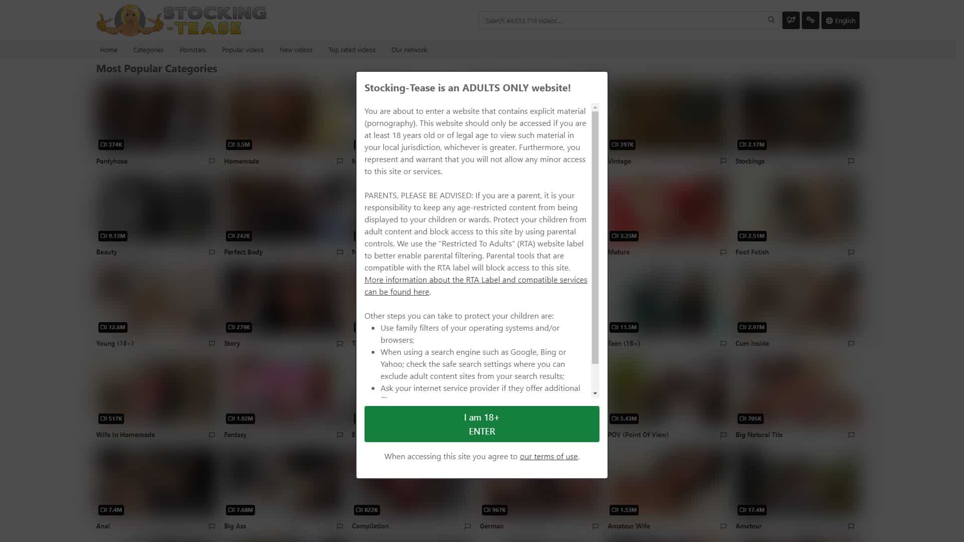 Screenshot of Stocking Tease