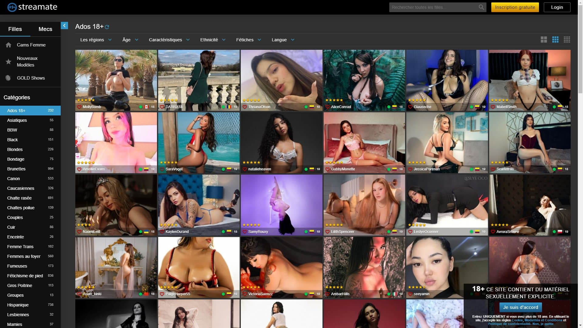 Screenshot of Streamate Teen (18+)