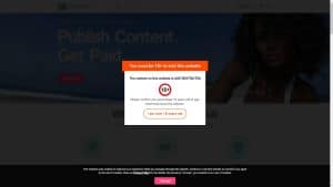 This is the : Subscribestar-homepage