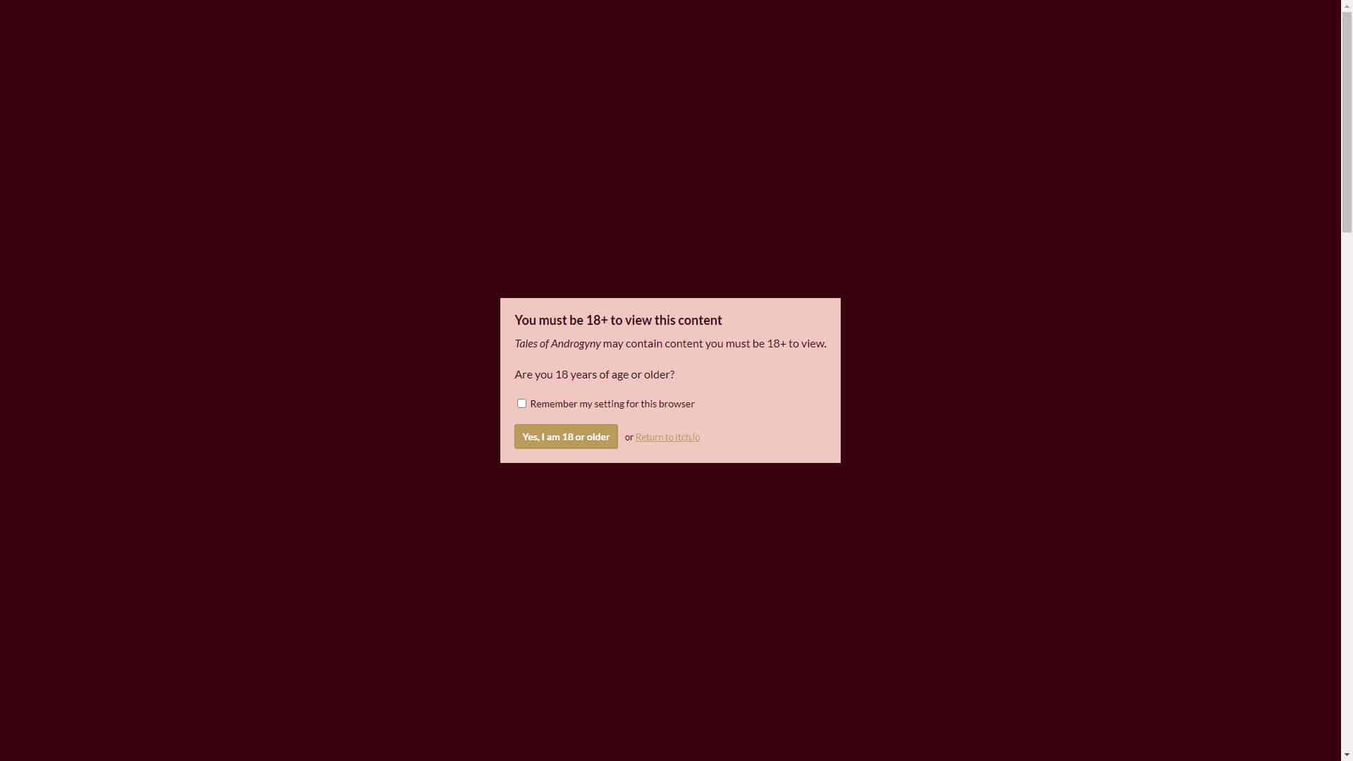 Screenshot of Tales Of Androgyny