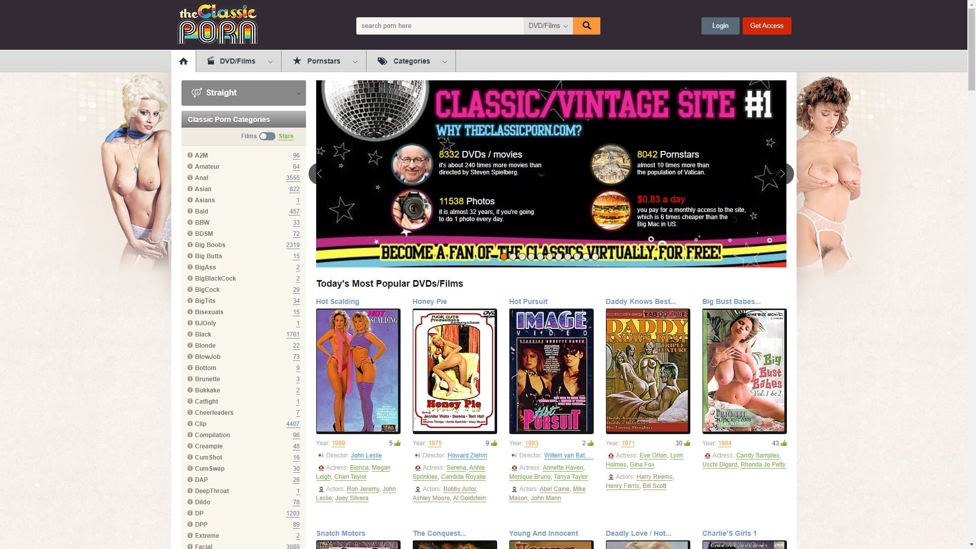 Screenshot of The Classic Porn