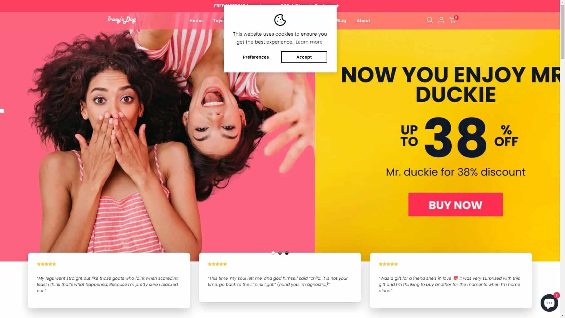 Screenshot of Tracys Dog