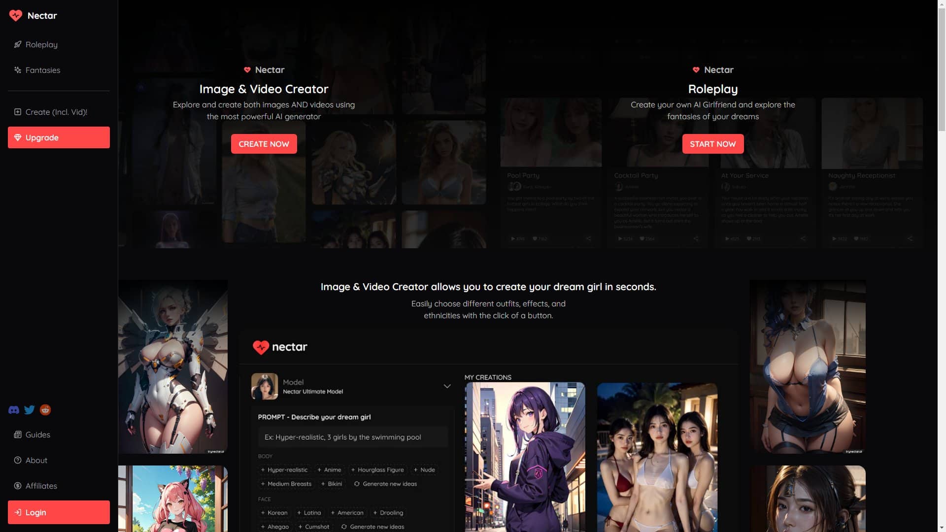 Screenshot of Trynectar (Fake)