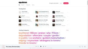 This is the : Tryquinn-homepage