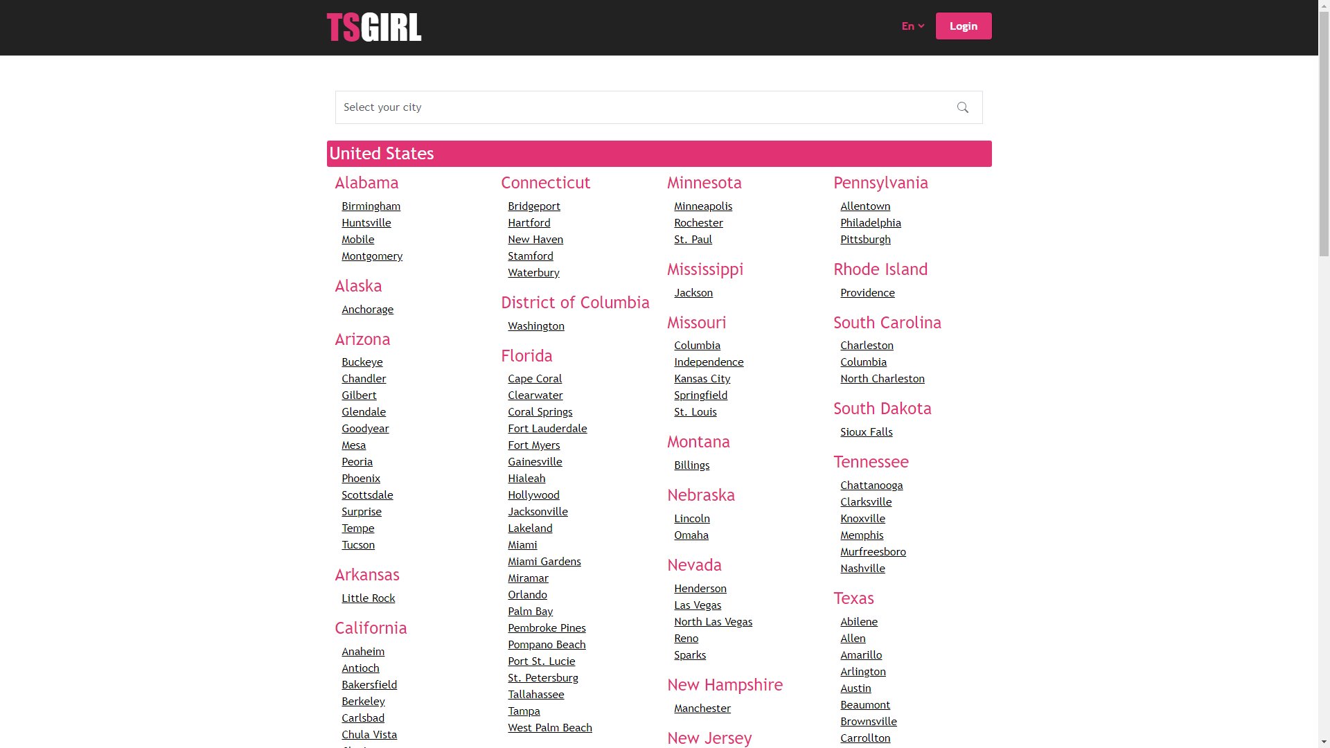 Screenshot of Tsgirl