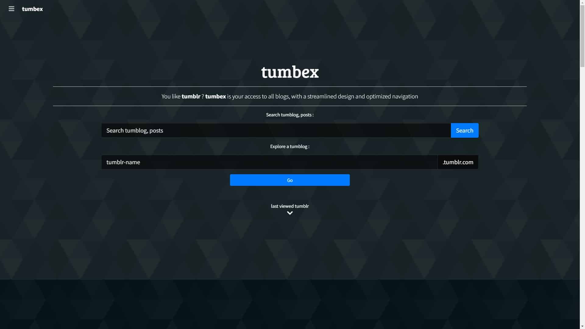 Screenshot of Tumbex