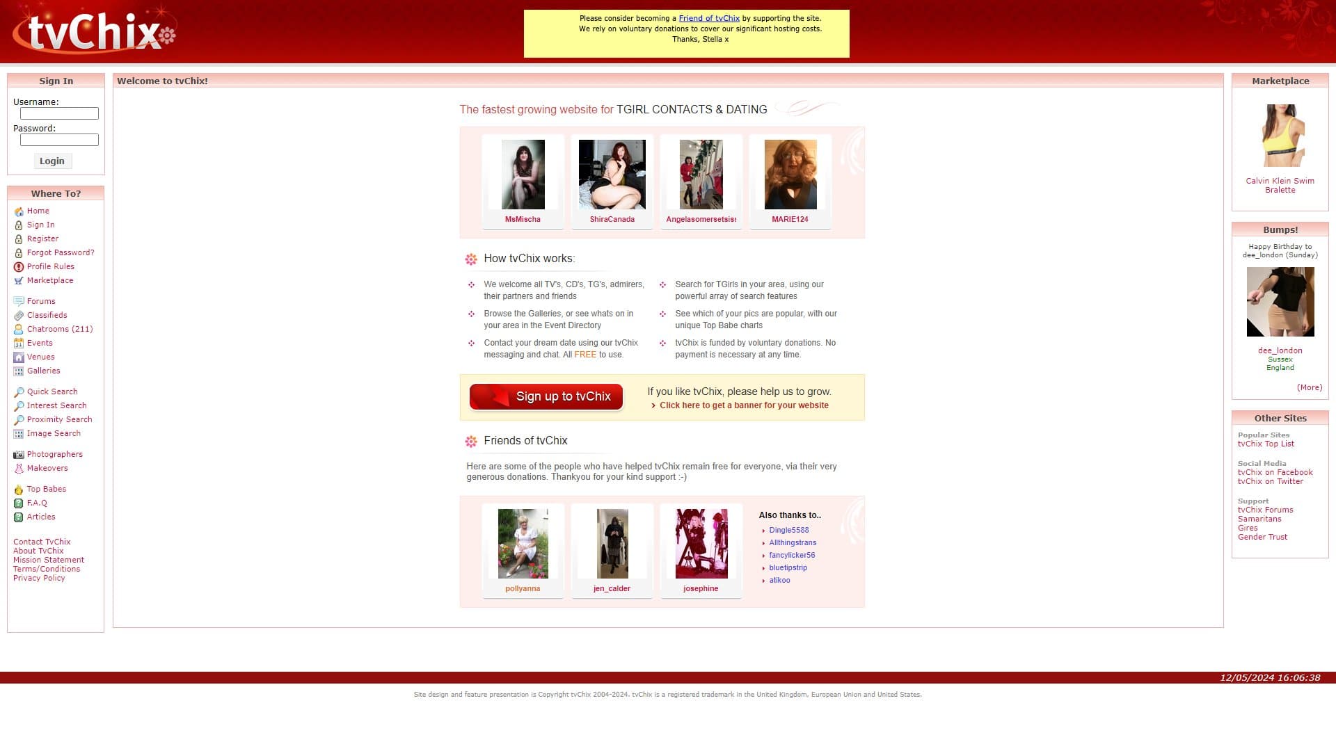 Screenshot of Tvchix