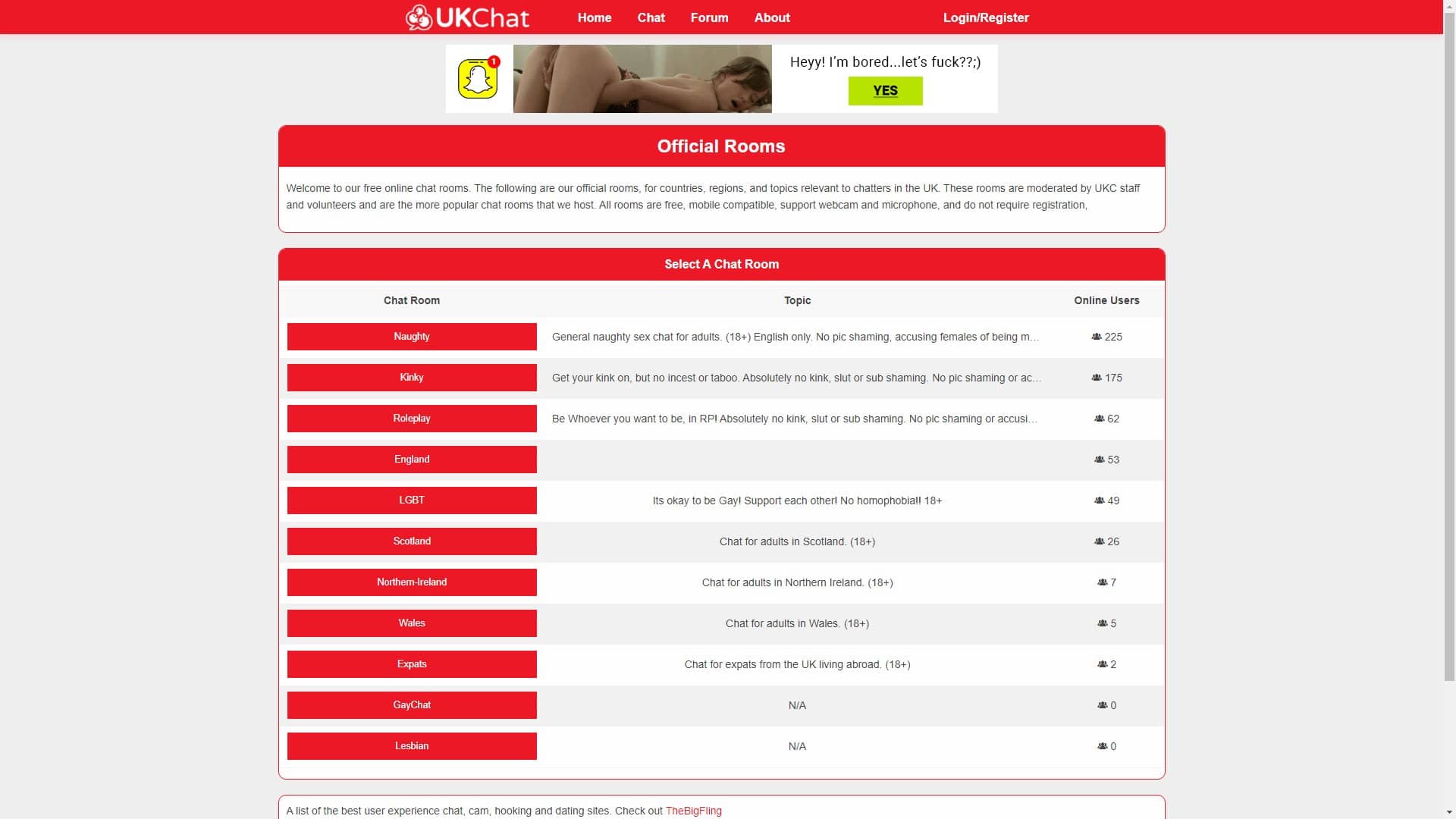 Screenshot of Uk Chat