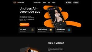 This is the : Undress-App-Fake-homepage