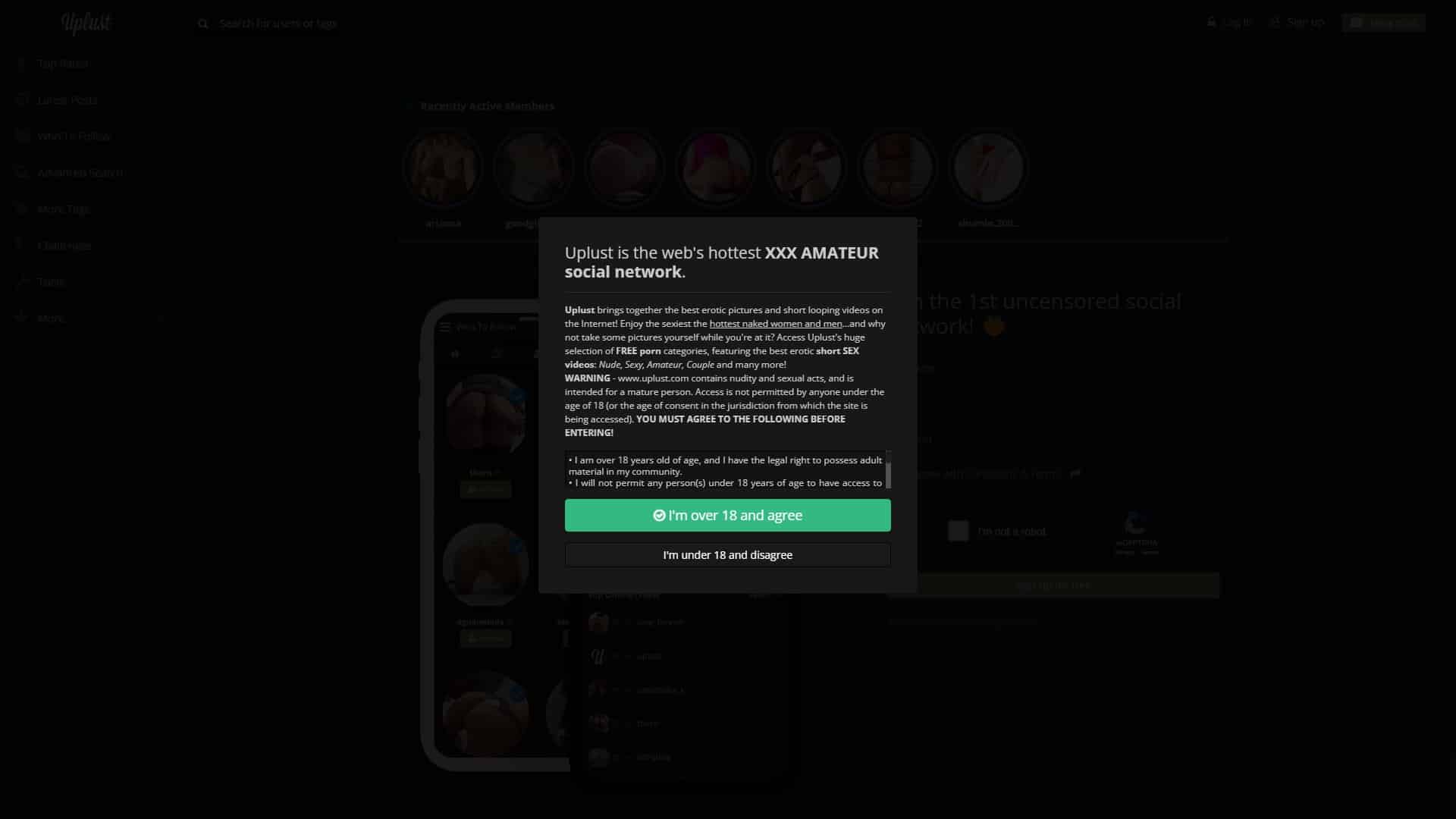 Screenshot of Uplust