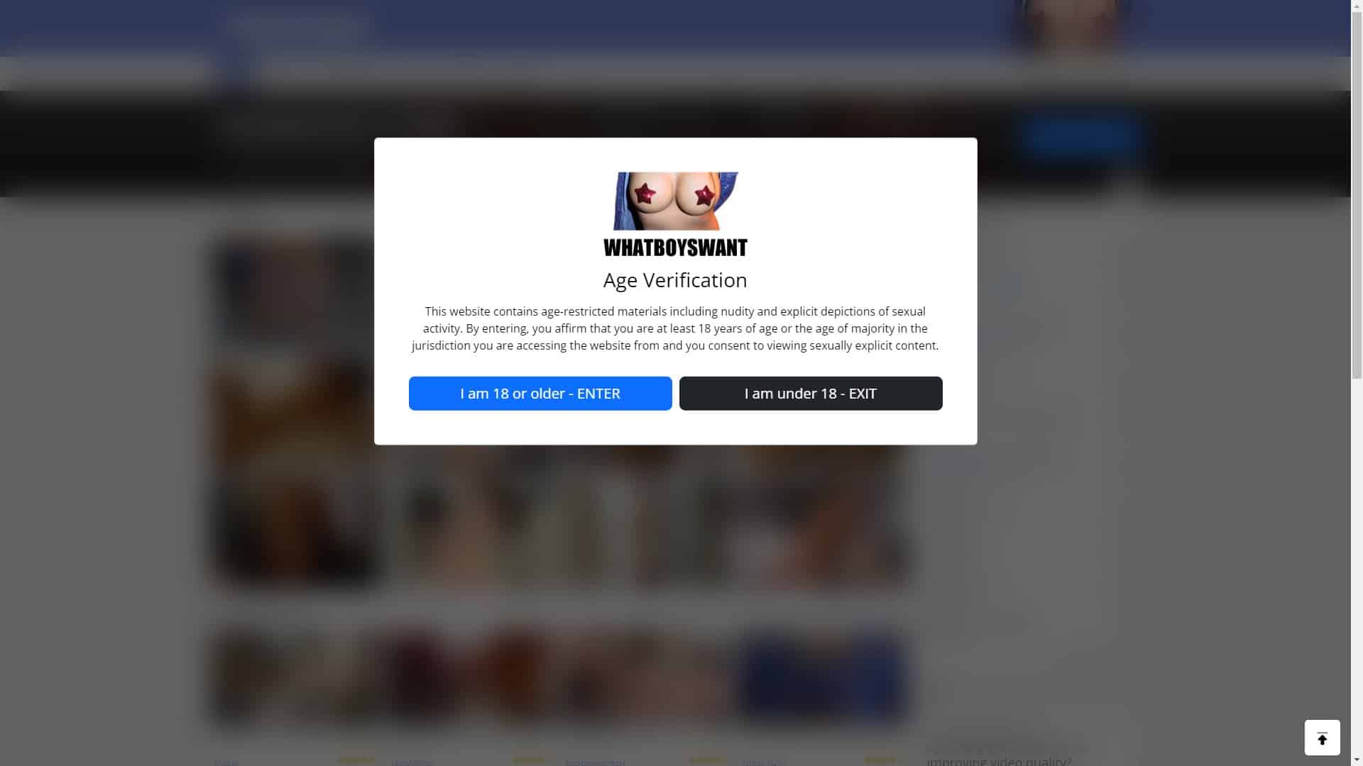 Screenshot of Whatboyswant