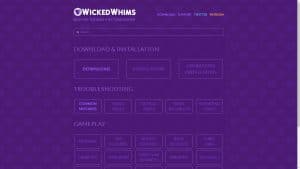 This is the : Wicked-Whims-Mod-homepage