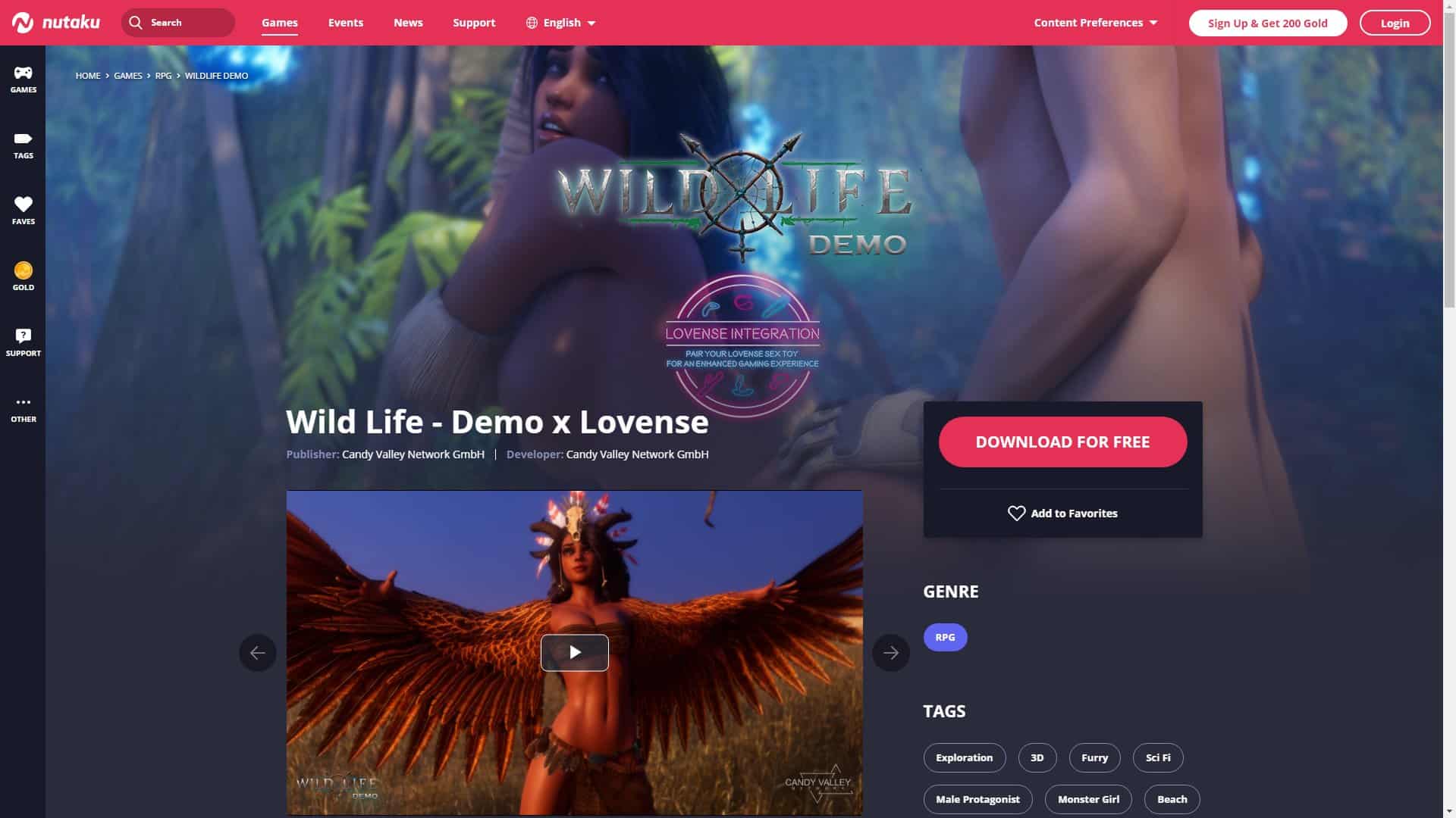 Screenshot of Wild Life