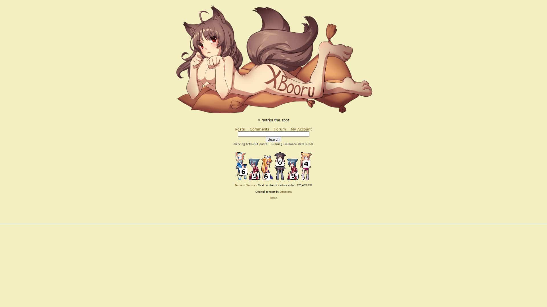 Screenshot of Xbooru