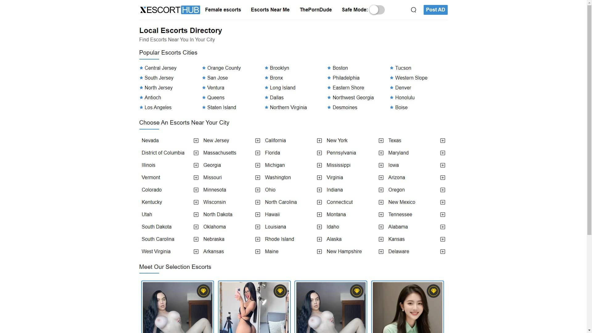 Screenshot of Xescorthub