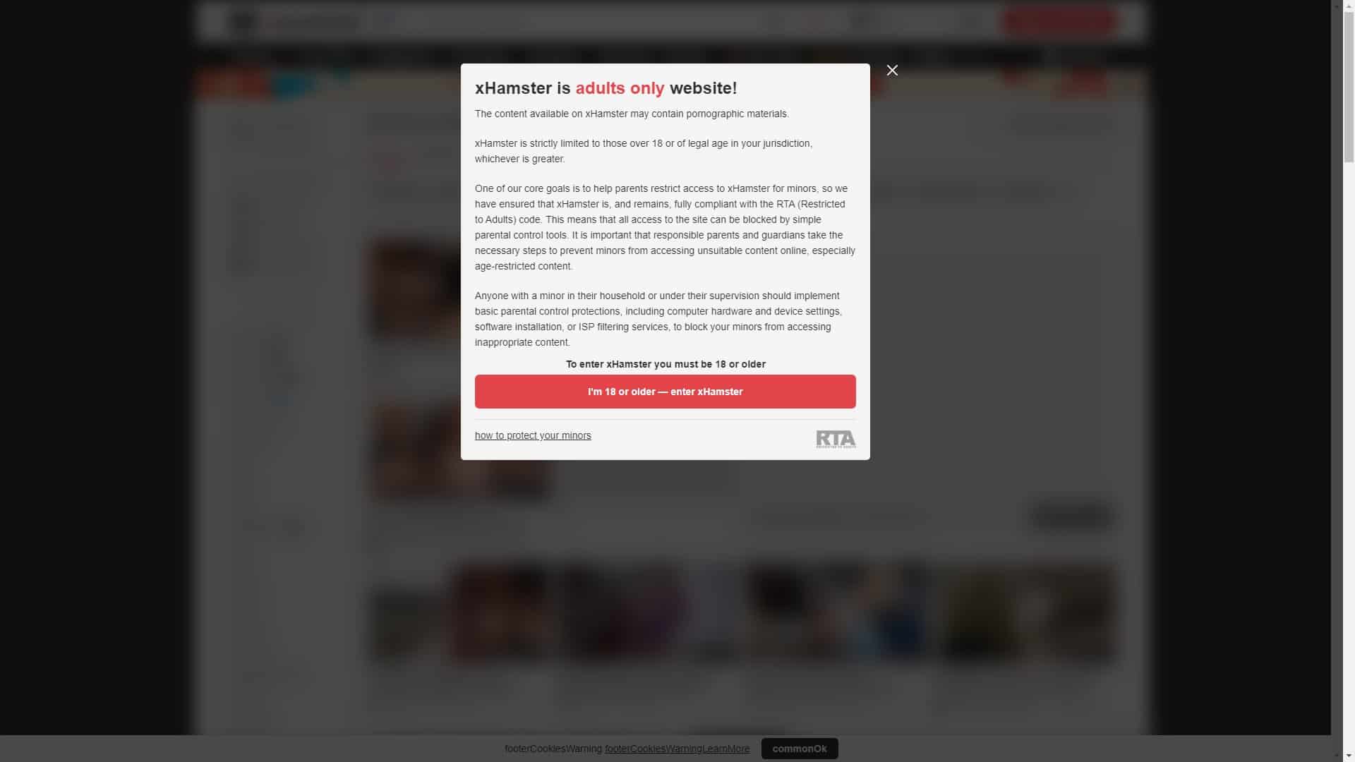 Screenshot of Xhamster 3D Porn