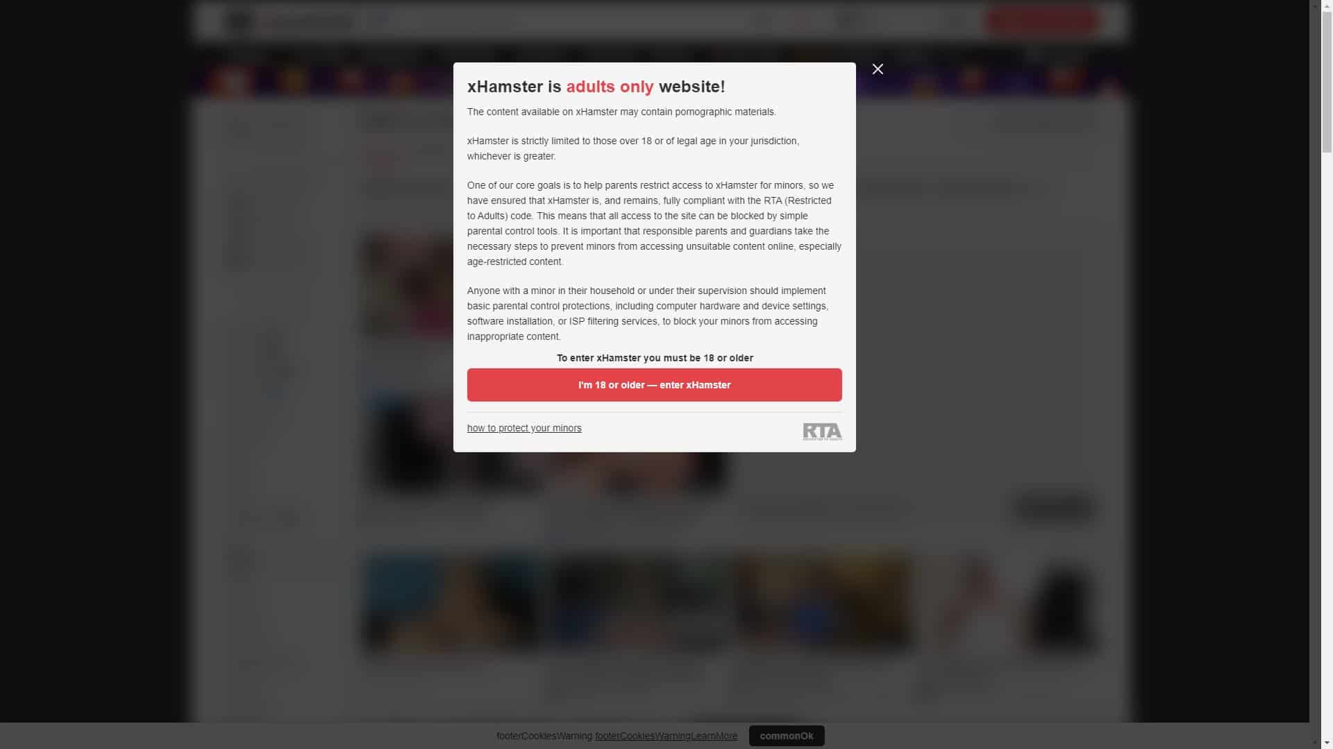 Screenshot of Xhamster Bbw