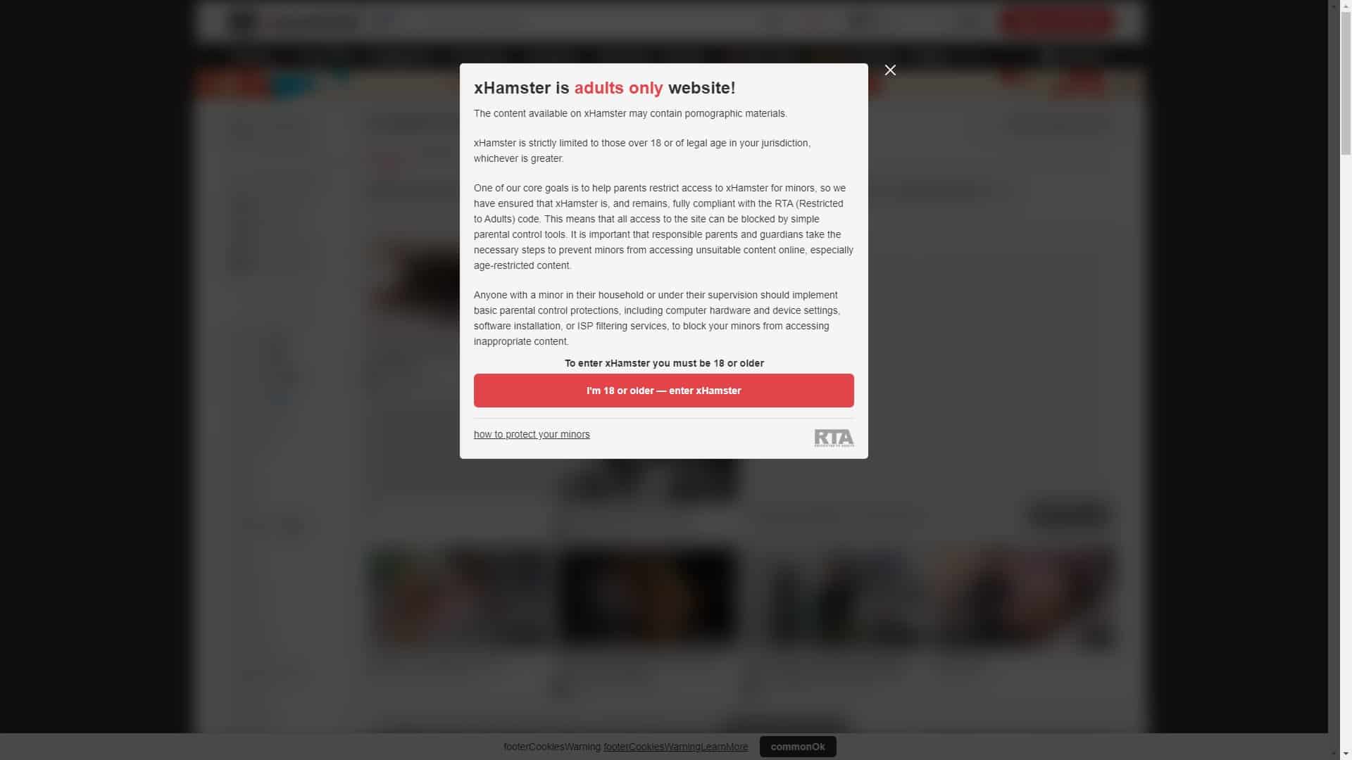 Screenshot of Xhamster Cuckold