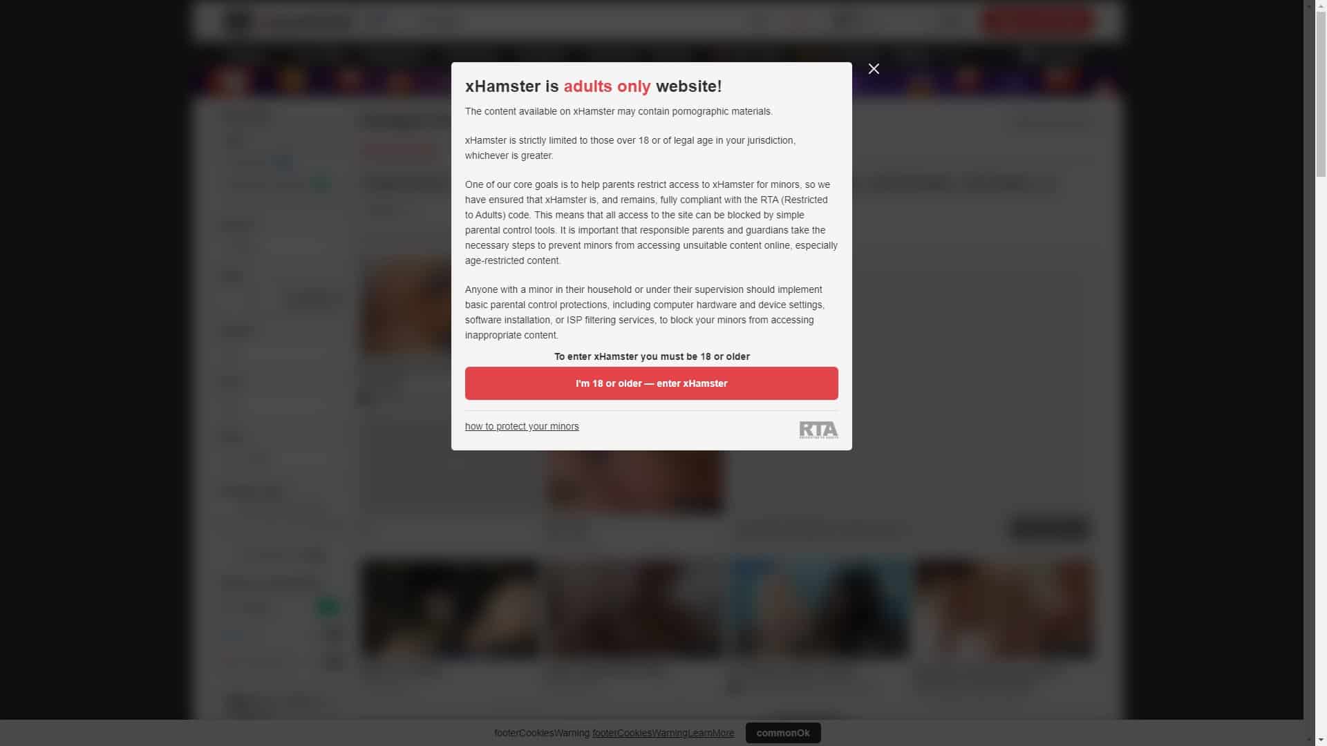 Screenshot of Xhamster Handjob