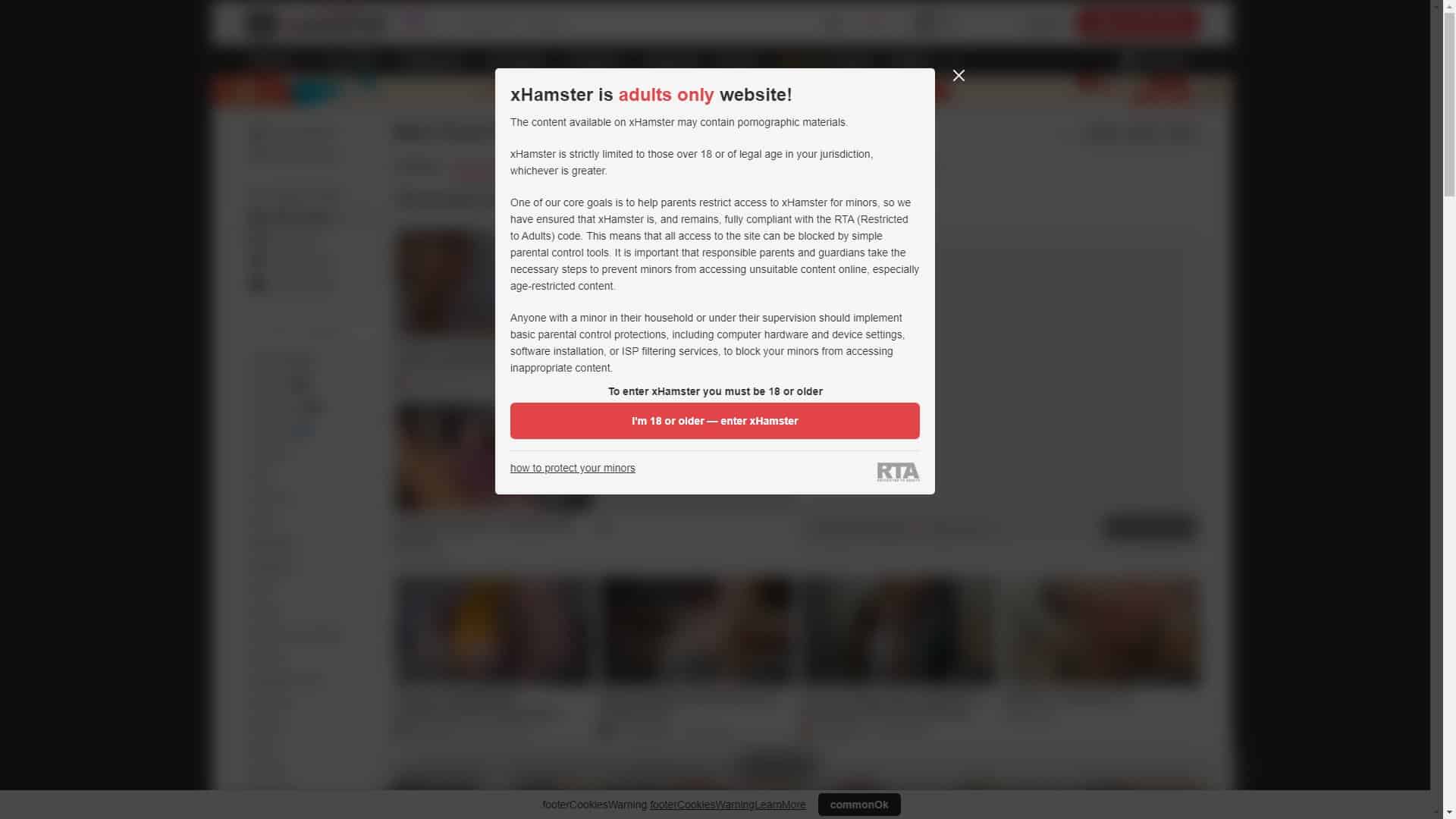 Screenshot of Xhamster Trans