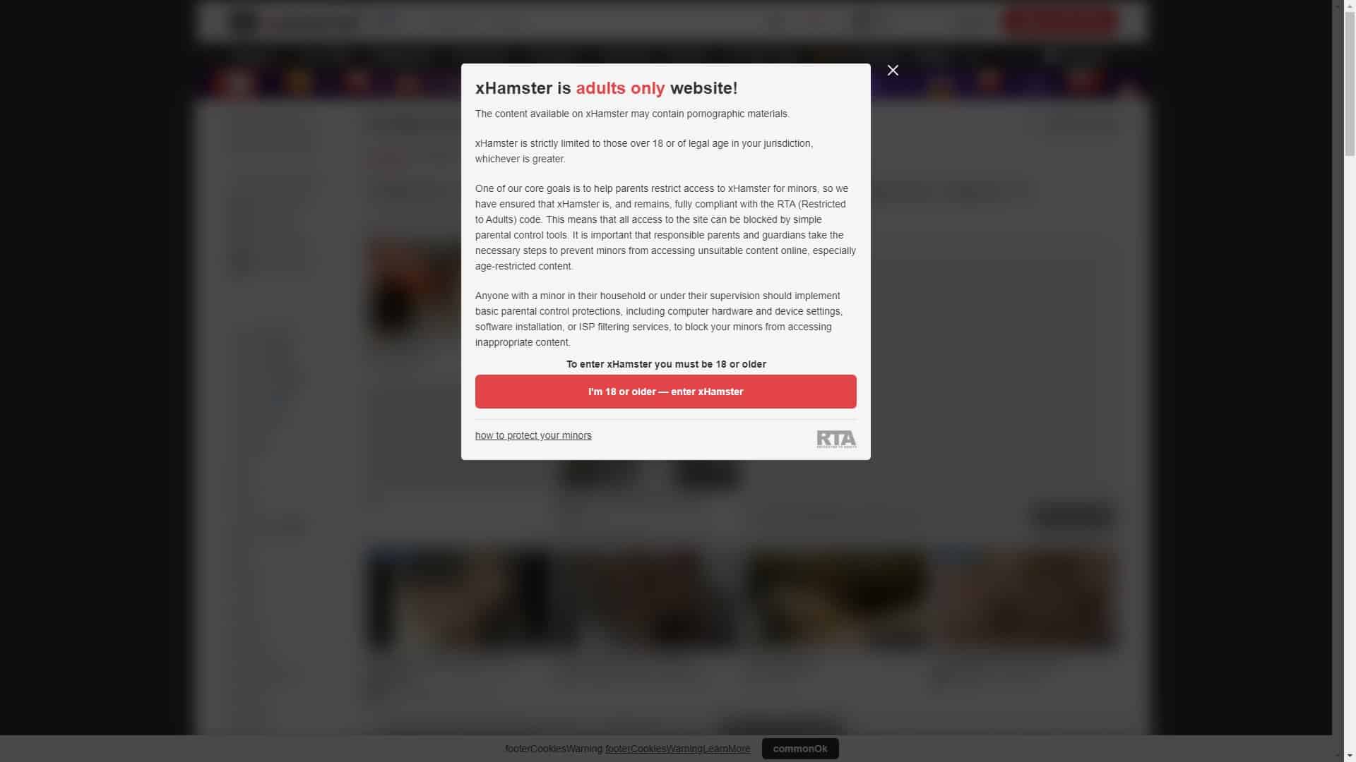 Screenshot of Xhamster Vintage