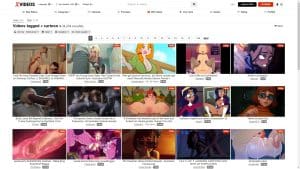 This is the : Xvideos-Cartoon-homepage