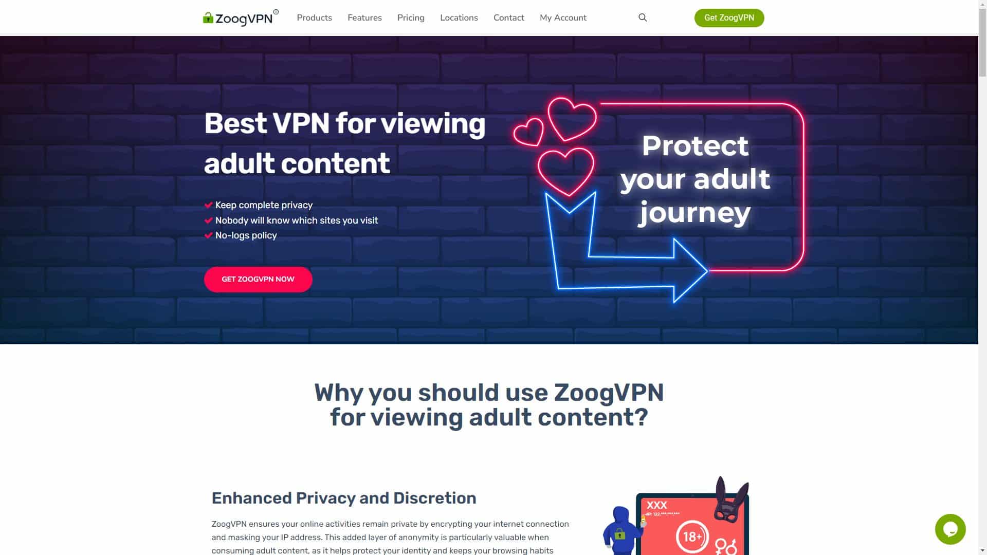 Screenshot of Zoogvpn